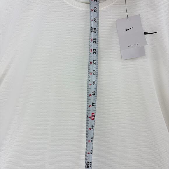 Nike Dri-FIT Men's XXL Short-Sleeve Fitness Training T-Shirt White NWT - Picture 3 of 16